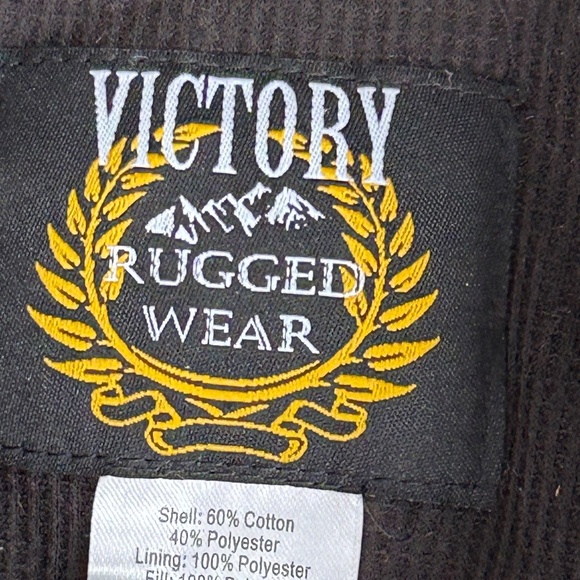 Victory Rugged Wear Red/Black Plaid Snap up Jacket Sz XL - Picture 3 of 8